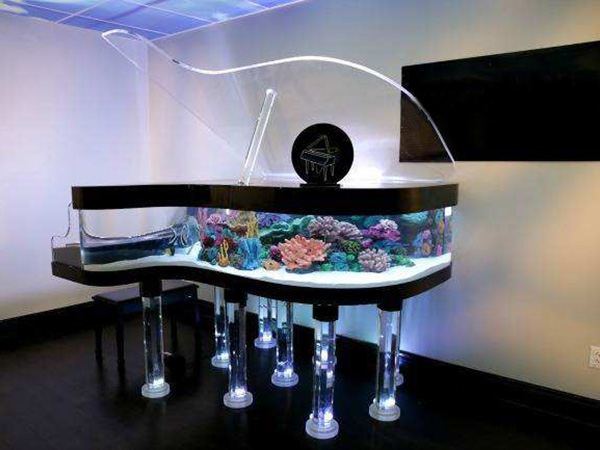 钢琴鱼缸